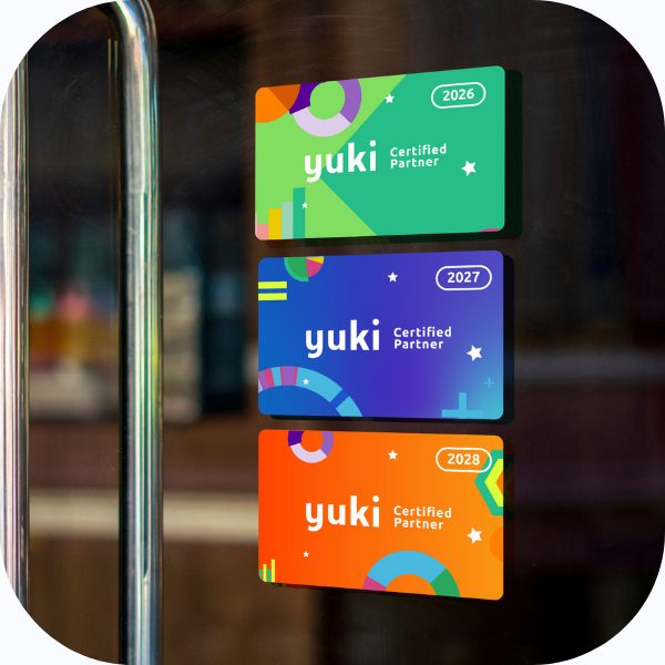 Yuki Certified Partners - raamstickers
